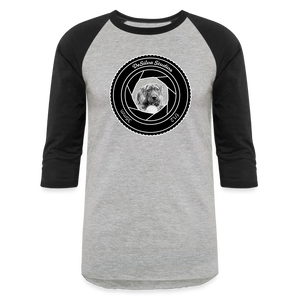 Open image in slideshow, Baseball T-Shirt - heather gray/black

